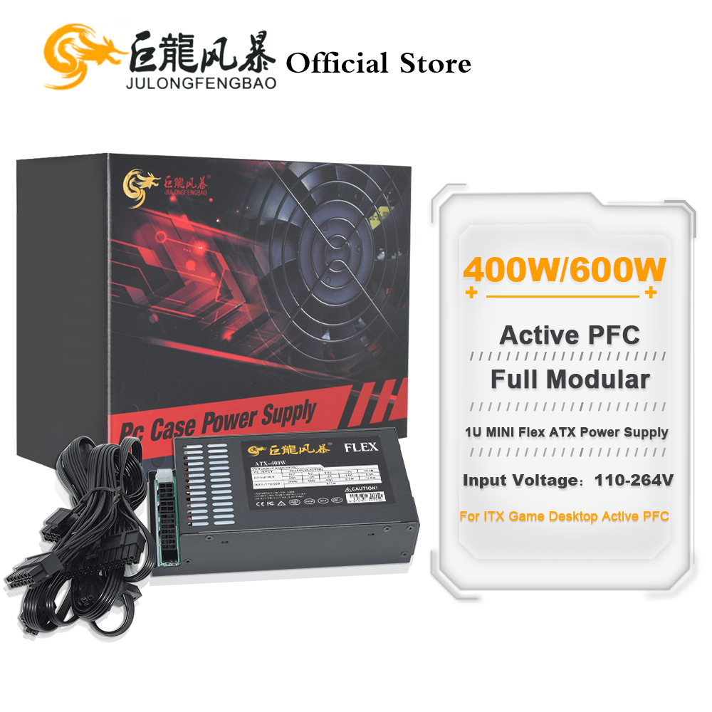 Flex Atx Power Supply 600W 1U - JULONGFENGBAO Modular completo 110-264V ATX 400W