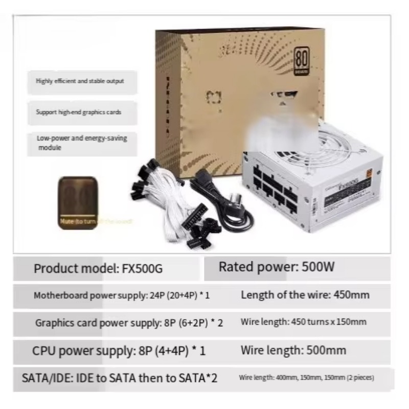 850W Sfx Power Supply 80 Plus Gold - En Stock: Fuente de Alimentación SFX