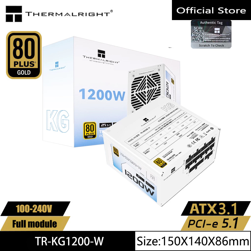 1000W White Modular Power Supply - Fuente de alimentación totalmente modular Thermalright