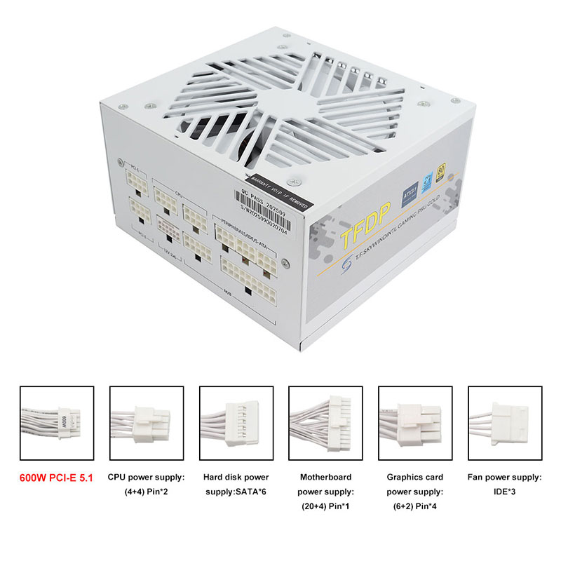 Fuente de alimentación Modular - 1000W White Modular Power Supply reseña y precio