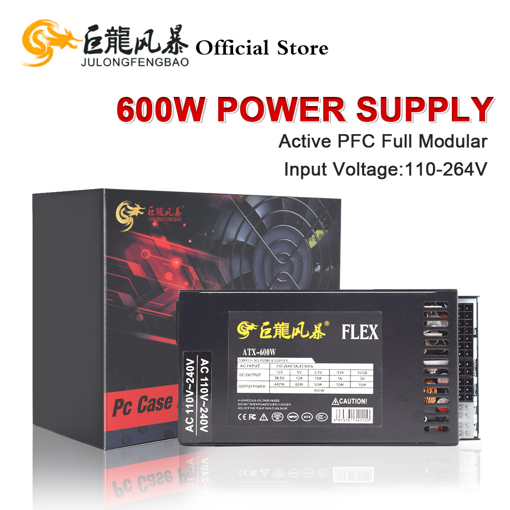 600W Modular completo 1U Flex  - Flex Atx Power Supply 600W 1U reseña y precio