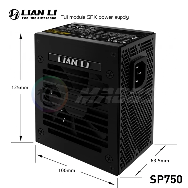 Fuente de alimentación LIAN LI - 750W Sfx Fully Modular Power Supply reseña y precio